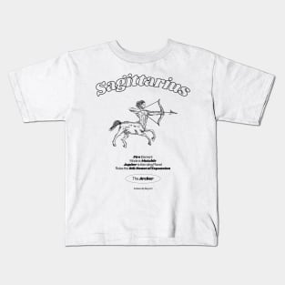 Sagittarius Zodiac Design Kids T-Shirt